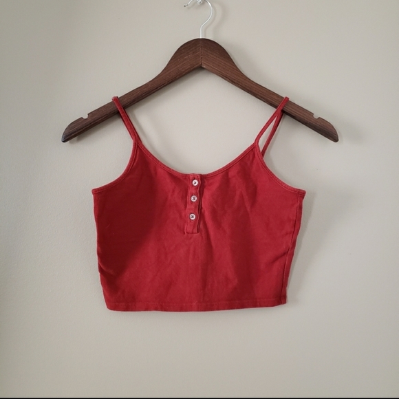 Rust Cropped Cami - Picture 1 of 4